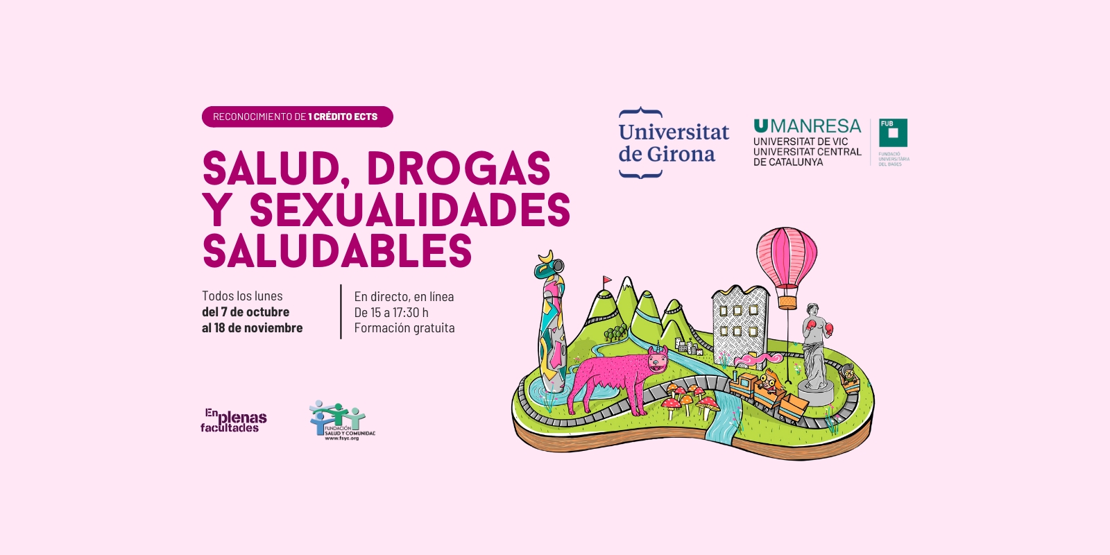 Nueva edición del curso EPF: «Salud, Drogas y Sexualidades Saludables» en las Universidades de Girona y Manresa