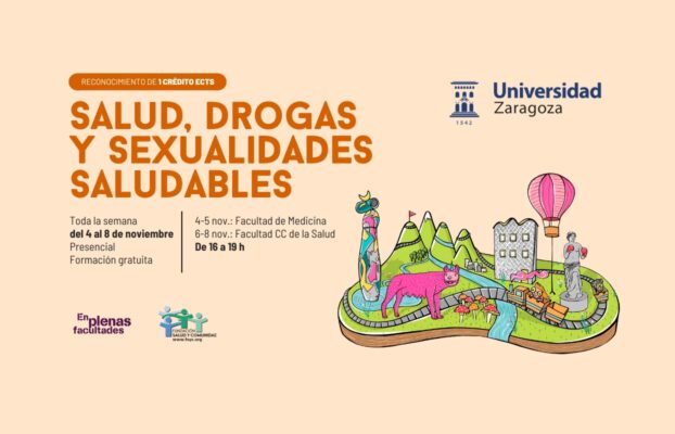 Nueva edición del curso EPF: «Salud, Drogas y Sexualidades Saludables» en la Universidad de Zaragoza